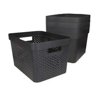 Curver pack 5 cestas organizadoras infinity 17l gris 27 cm