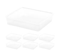 Curver pack 7 cajas de almacenaje con tapa c-box 9l transparente 9 cm