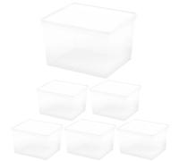 Curver - Pack cajas de almacenaje con tapa C-Box desde 9L-27L, diseño transparente, apilables entre sí, orden para hogar, armarios, vestidores y trasteros, cierre seguro, identificación contenido,