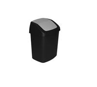 Curver - papelera de plástico swing de 10 litros, de 24,6 x 19,8 x 37