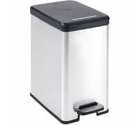 Curver Papelera Slim 25L Gris metalizado