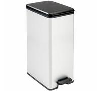 Curver Papelera Slim 40L Gris metalizado
