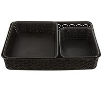 Curver Set de bandejas organizadoras My Style, Chocolate, Set de bandejas My Style A4/A5/A6