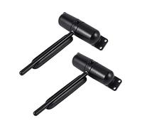 Cusstally 2 Conjunto Cierrapuertas de resorte ajustable montado en superficie, negro, 20-70 Kgs Cierrapuertas Automático Calificado Al