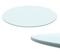 CustomGlass Tapa de Cristal para Mesa Redonda en Varias Medidas con Forma Circular Vidrio (104 cm Redondo)
