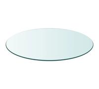 CustomGlass Tapa de Cristal para Mesa Redonda en Varias Medidas con Forma Circular Vidrio