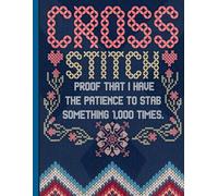 Cute Cross Stitch Heart Sewing Journal: Vintage Quilting Needlework Composition Notebook. Large Back to School Lined Writing Book for Kids, Teens, Teachers and Craft Lovers