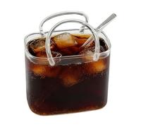 Cute Glass Cups, 770 ml Tote Design, Straw Drinkware Glass, 8,66 x 4,33 x 10,24 pulgadas. Peso: 260 g Cute Drinking Glasses, Men Women Kids Adult Family Milk Juice Beverage Tea Flower Jarrón