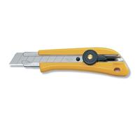 Olfa 101901 Cúter con cuchilla, bloqueo de rueda y mango ergonómico, Negro, 18mm cutter bn-l