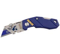 Cúter trapezoidal plegable irwin 10507695, tipo industrial, con cuchi