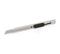 Cutter 9mm bloqueo auto. tajima inoxidable con 2 cuchillas de recambio. mod.lc-301.
