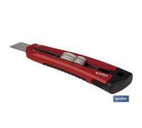 Cutter hoja partible 18mm cuerpo zamak