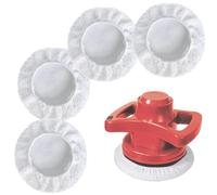CUVZORA 4er - Set de microfibra de lana pulida, poliermaschine Accesorios CE-CB 18/254 Li CC-PO 90, Polierhauben für Auto und Lammwoll Pflege, Poliermaschinen Aufsatz für 220mm und 250mm