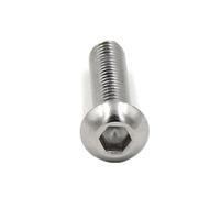 CVAADV M3 M4 M5 M6 M8 Sistema métrico ISO7380 del tornillo de cabeza redonda del zócalo hexagonal del acero inoxidable 316(5mm,8pcs M5)