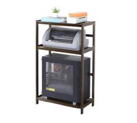 CVdrtyED Soporte Impresora Soporte para Impresora De 3 Niveles, para PC, Estante para Bambú con Suelo, Almacenamiento para Computadora Oficina En Casa para Fax Escáner