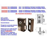 CVL Cerradura 56-B 1-60 Izquierda Pintada Cilindro Perfil