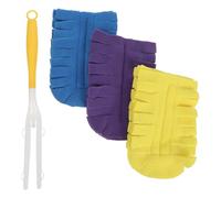 CVUTOVO Kit de Limpieza para Plumero, Plumero Lavable de Microfibra, Recambio Desmontable, para Electrodomésticos y Muebles para Mascotas