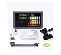 CWCQGH Sensor de Regla de Rejilla, Kit de Lectura Digital DRO de 2/3 Ejes con codificador de Escala Lineal de Regla de Rejilla de 5 μm y 20~1020 mm para Torno y fresadora.,1-One Piece DRO SDS2MS