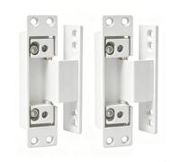 CWOQOCW Bisagras cruzadas ocultas ajustables para puertas de marco estrecho, juego de bisagras de puerta de metal para puertas de balcón del hogar para interiores (blanco)