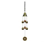 CWOQOCW Campana de viento de dragón para decoración de jardín al aire libre, colgante de campana de metal con para bendición de buena suerte, adorno colgante de pared para casa de campo, acabado de