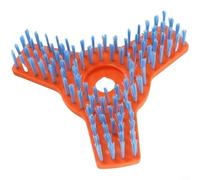 CWOQOCW Cepillo de nylon naranja de la limpieza del camino para las cortadoras de césped, herramienta al aire libre del barrendero del pavimento con el adaptador, cerdas para los desechos, 255X255cm