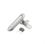 CWOQOCW Cerradura de puerta mecánica de acero inoxidable 304 para gabinete eléctrico al aire libre resistente a la intemperie tono plateado (AB402-1)