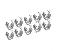 CWOQOCW Juego de 10 clips de herramientas de rizo de resorte fabricados con acero inoxidable 304 para soluciones de almacenamiento en cobertizo de garaje o patio para organizar herramientas, escobas y