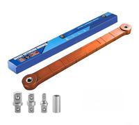 CWOQOCW Juego de llaves de extensión de desplazamiento de 3/8 pulgadas con enchufes cuadrados de 1/4 y 1/2, extensor de cadena de acero al cromo vanadio resistente para andamios, mecánicos, espacio