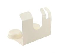 CWOQOCW Soporte de pared de baño para secador de pelo, organizador de acero al carbono con gancho de cable, solución de almacenamiento para ahorro de espacio para herramientas de rizador (blanco)