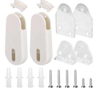 CWOQOCW Tensor de cordón de cortina de plástico blanco, paquete de 2 paquetes con mango fijo para persianas venecianas enrollables, soporte de cordón, decoración de ventana