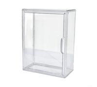 CWOQOCW Vitrina acrílica apilable de 2 niveles para figuras coleccionables, caja de almacenamiento transparente con puerta magnética y estante ajustable, vitrina transparente para decoración del hogar