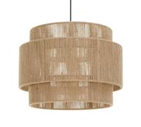 CWVYKNP Lámpara Colgante De Cuerda De Cáñamo Tejida, Capa 3, Lámpara Rústica Para Comedor De Estilo Bohemio Para Interiores Y Exteriores, Lámpara De Farol Cilíndrica Para Isla De Cocina