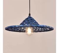 CWVYKNP Lámpara Colgante Retro Con Forma De Sombrero, 1 Luz, Estilo Rústico Bambú