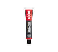 CX80 | sellador elástico permanente negro de alta temperatura para construcción, automóviles e industriales resistente al aceite, a la gasolina y a la grasa tubo de 80 ml