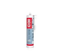 CX80 | Silicona sanitaria beige - Sellador de silicona resistente al moho para baño, cocina y saneamiento | Elasticidad permanente, resistente a los rayos UV y a la intemperie | Cartucho de 300 ml
