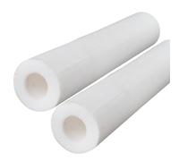 CXGBQSJ Tubos de Plástico Técnico Pom, Pack de 2 Barras Huecas de 500mm, Material de Acetal de Alta Resistencia para Torno y Bricolaje DIY,22mm*10mm