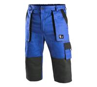 CXS Pantalón de Trabajo Corto Largo 3/4, Refuerzo en Las Rodillas, Muy cómodo, 100% algodón, Elementos Reflectantes, cómodos Bolsillos Grandes, Bolsillos Laterales y Traseros, Trabillas para cinturón