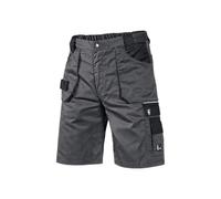 CXS Pantalones Cortos de Trabajo para Hombres Profesional - Pantalones Cortos Muy duraderos Pantalones de Trabajo Pantalones de jardín Pantalones Cortos de jardín (52, Gris - Negro)