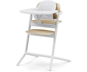 Cybex Gold Pack 3 en 1 Lemo 2 con trona ajustable, set para bebé y bandeja - Blanco arena