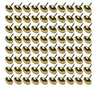 cyclingcolors 100x clavos tachuelas para tapicería 11mm dorado dorado decoración sofá sillón cama silla renovación, acabado latón