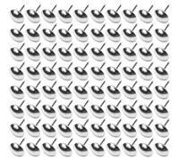 cyclingcolors 100x clavos tachuelas para tapicería 9mm plata cromo decoración sofá sillón cama silla renovación, acabado níquel