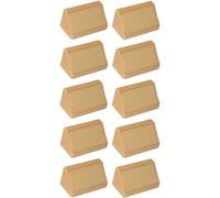 cyclingcolors 10x Escuadra de ángulo conector, plástico, 20 x 20 x 42 mm, 2 orificios, acabado roble claro, fijación compacta para muebles