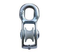 cyclingcolors 1x Polea de Acero con Rodillo de Nylon para Cable de 8mm Carga 250kg Universal Guía Móvil Cuerda