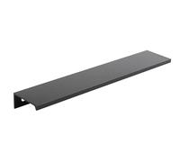 cyclingcolors 1x Tirador mueble perfil Lucata aluminio 116 mm estilo moderno acabado negro mate para cajón armario puerta cocina dormitorio herrajes