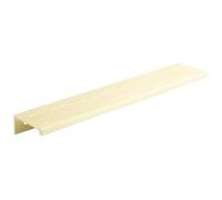 cyclingcolors 1x Tirador mueble perfil Lucata aluminio 500 mm estilo moderno acabado dorado cepillado para cajón armario puerta cocina dormitorio herrajes