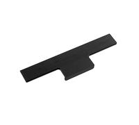 cyclingcolors 1x Tirador mueble perfil Ramara aluminio 146 mm estilo moderno acabado negro cepillado para cajón armario puerta cocina dormitorio herrajes