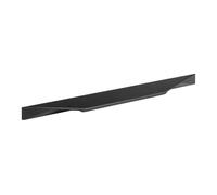 cyclingcolors 1x Tirador mueble perfil Zoid aluminio 396 mm estilo moderno acabado negro mate para cajón armario puerta cocina dormitorio herrajes