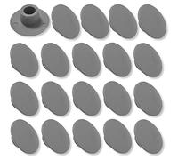 cyclingcolors 20x Capuchón cubierta tornillo embellecedores gris 3.6x12x2.5mm tapones tapón tapas plastico PZ