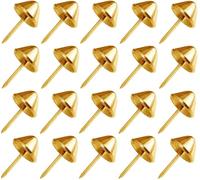 cyclingcolors 20x Clavo metálico Decorativo, Forma cónica, 9,5 mm - latonado A, para Muebles, Cama, Silla, sofá