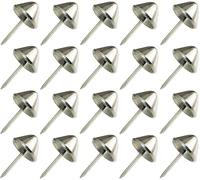 cyclingcolors 20x Clavo metálico Decorativo, Forma cónica, 9,5 mm - niquelado B, para Muebles, Cama, Silla, sofá
